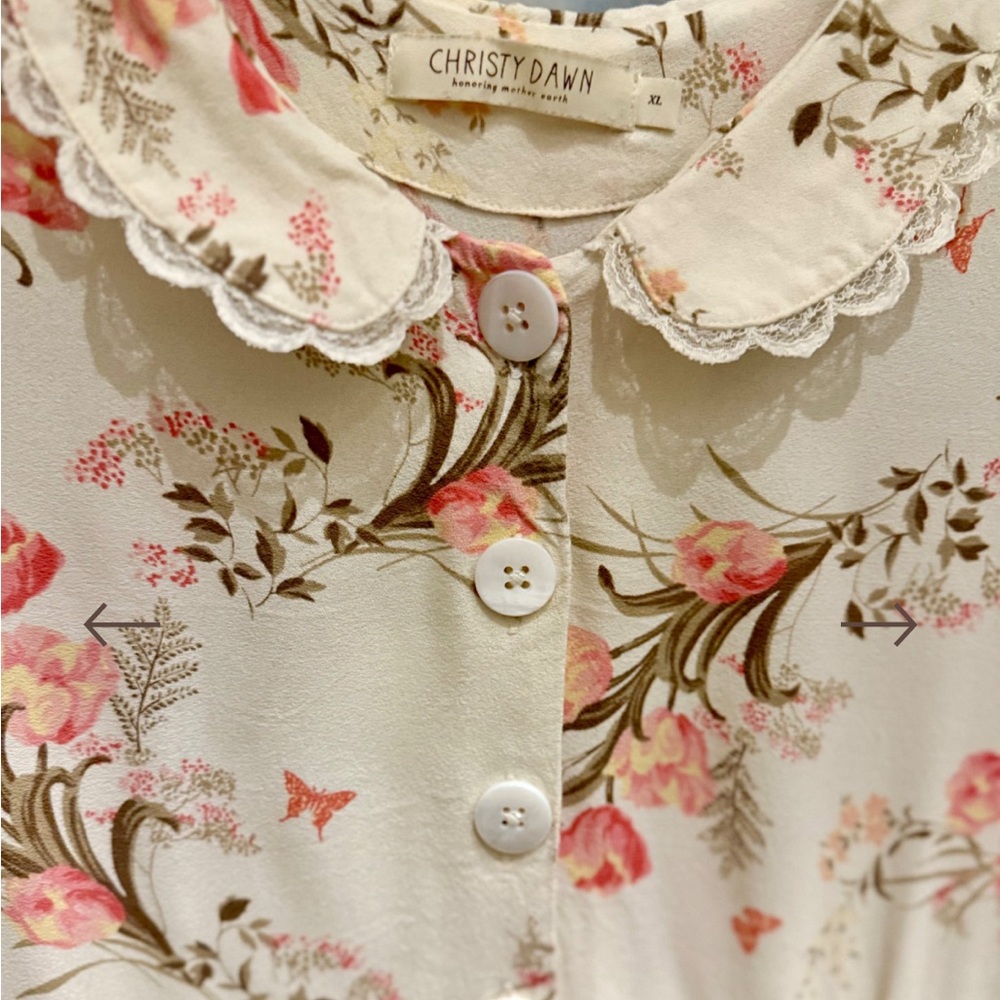 Christy Dawn Sebastian Dress In Butterfly Tulip Size X-LARGE New No Tags - Picture 8 of 9